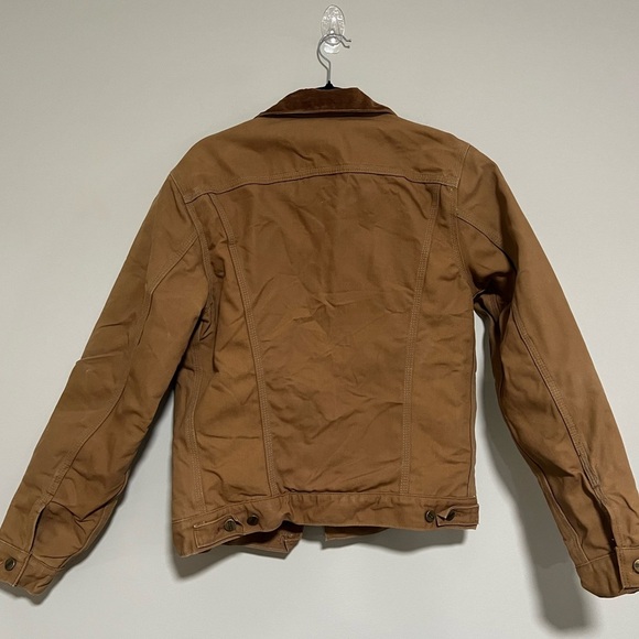 Carhartt Vintage 80s Blanket Lined Firm Duck Jean Trucker Jacket Size 38T 6BWJPT - Picture 2 of 12